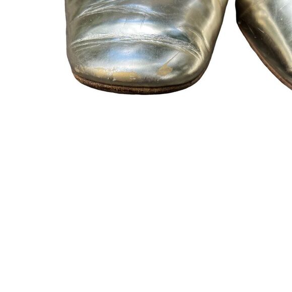 LOUIS VUITTON Men’s Gold Lace Up Derby Shoe Size 9 - Picture 9 of 10